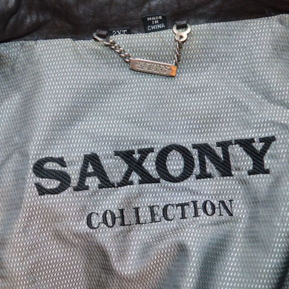 Saxony Collection Genuine Leather 2XT BIG Super Soft Bomber Jacket - Picture 10 of 12